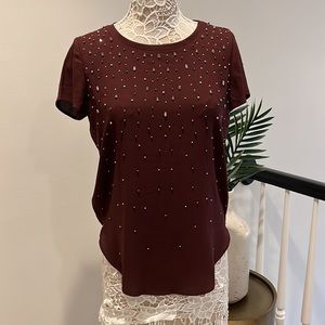 Ann Taylor burgundy top